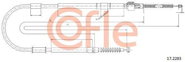 Cable Pull, parking brake 92.17.2283