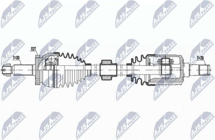 Drive Shaft NPW-HY-625