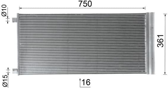 Condenser, air conditioning BEHR *** PREMIUM LINE *** AC 1124 000P - image 10