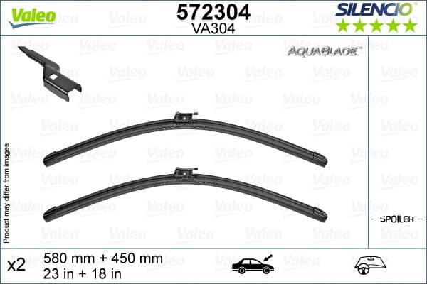 Wiper Blade SILENCIO AQUABLADE SET 572304