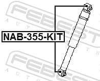 Mounting Kit, shock absorber NAB-355-KIT - image 2