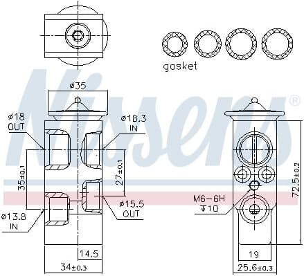 Expansion Valve, air conditioning ** FIRST FIT ** 999379 - image 5