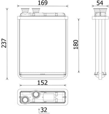 Heat Exchanger, interior heating BEHR *** PREMIUM LINE *** AH 299 000P