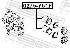 Piston, brake caliper 0276-Y61F - image 2