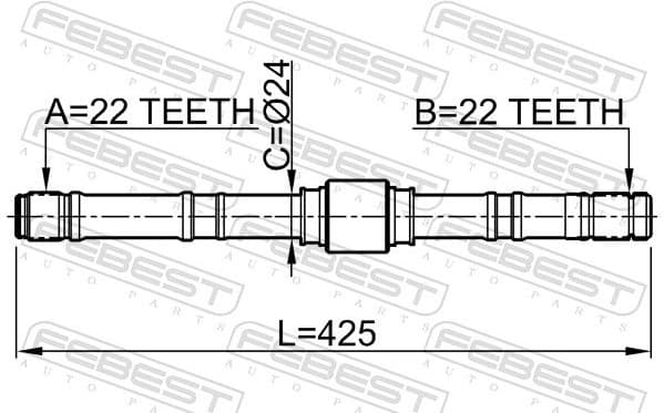 Drive Shaft 0212-P10LH - image 2