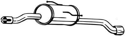 Rear Muffler 190-203