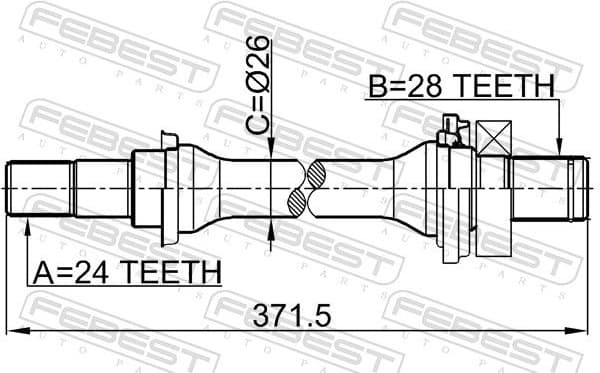 Drive Shaft 2212-SPAAT - image 2
