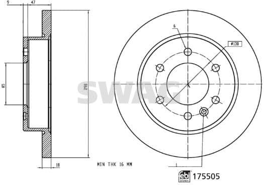 Brake Disc 33 10 5350 - image 3