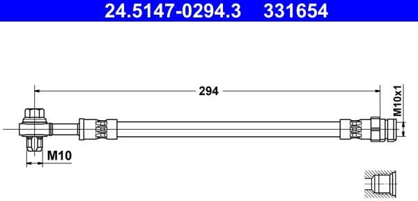 Brake Hose 24.5147-0294.3