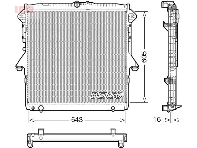 Radiator, engine cooling DRM10118