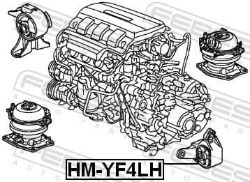 Mounting, engine HM-YF4LH - image 2