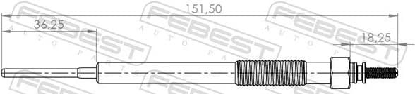 Glow Plug 06642-001 - image 2