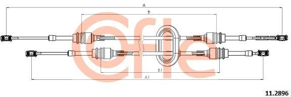 Cable Pull, manual transmission 92.11.2896