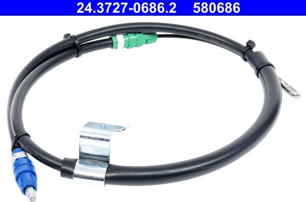 Cable Pull, parking brake 24-3727-0686-2 - image 2
