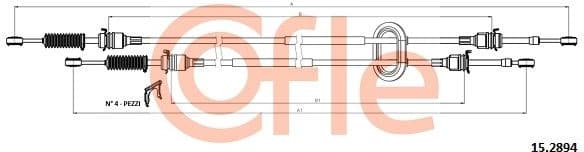 Cable Pull, manual transmission 92.15.2894