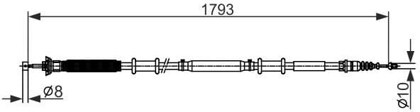 Cable Pull, parking brake 1 987 482 580