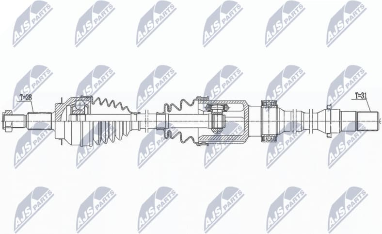 Drive Shaft NPW-MZ-076