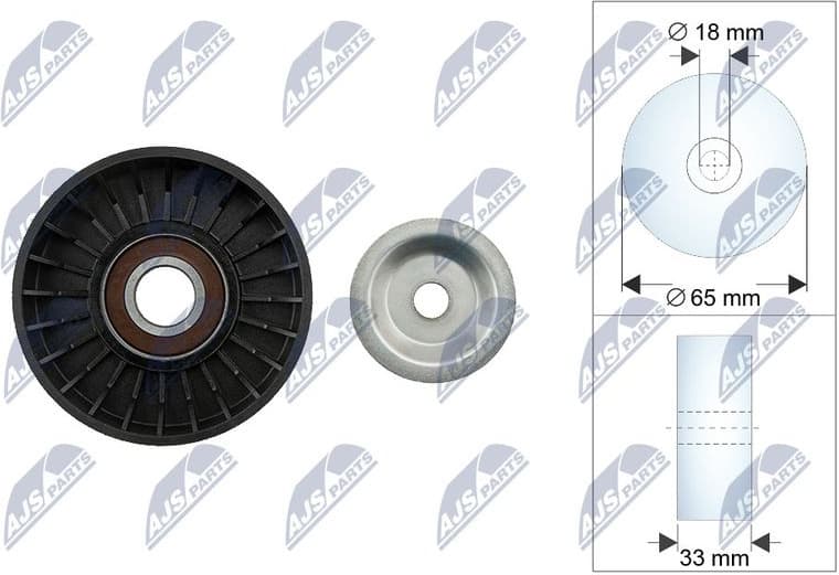 Deflection Pulley/Guide Pulley, V-belt RNK-CH-054
