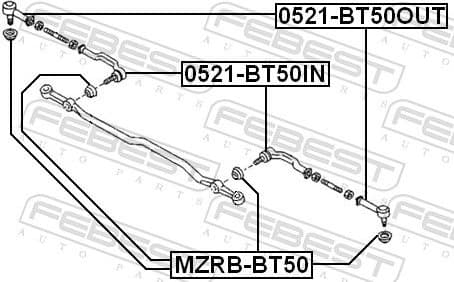Tie Rod End 0521-BT50IN - image 2