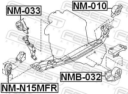 Mounting, engine NM-033 - image 2