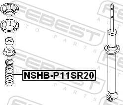 Protective Cap/Bellow, shock absorber NSHB-P11SR20 - image 2
