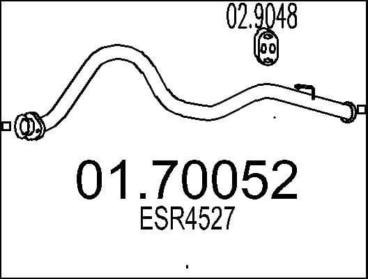 Exhaust Pipe 01.70052