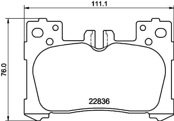 Brake Pad Set, disc brake 2283601