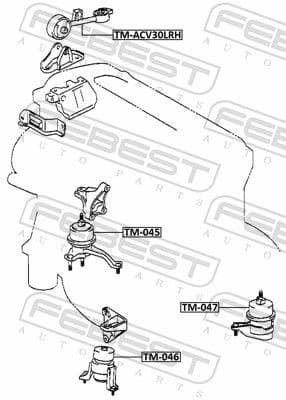 Mounting, engine TM-046 - image 2
