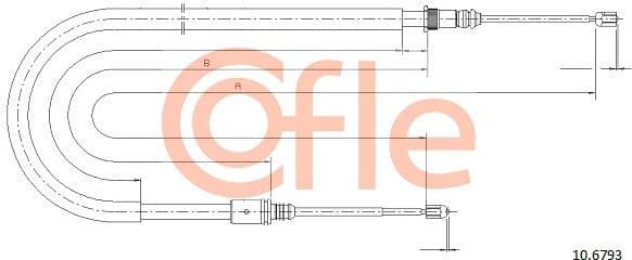 Cable Pull, parking brake 92.10.6793
