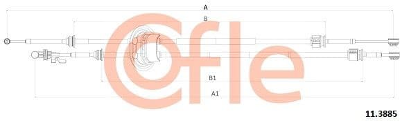 Cable Pull, manual transmission 92.11.3885