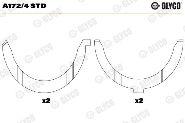 Spacer, crankshaft A172/4 STD