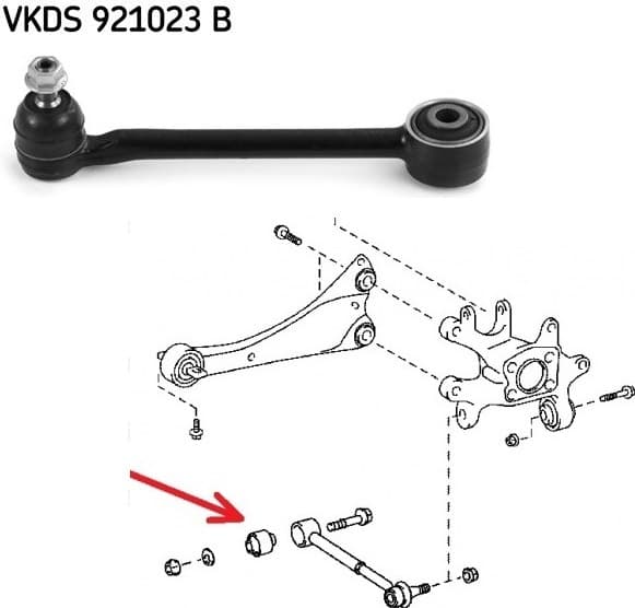 Arm rear suspension VKDS 921023 B