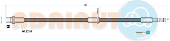 Brake hose front 46.1216