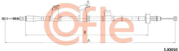Cable Pull, parking brake 92.1.KI010