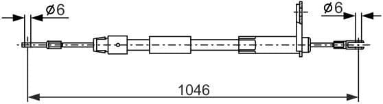 Cable Pull, parking brake 1 987 477 809 - image 5