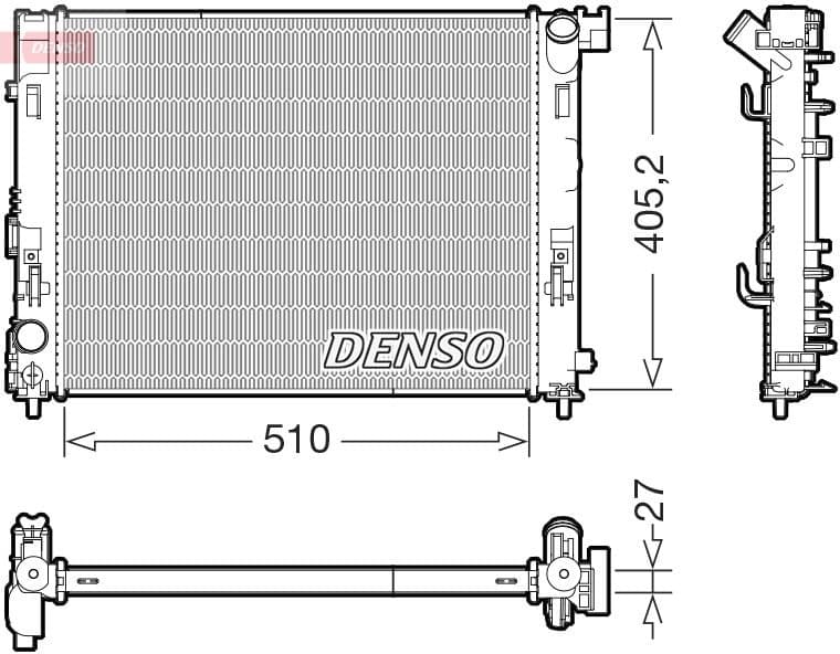 Radiator, engine cooling DRM46076