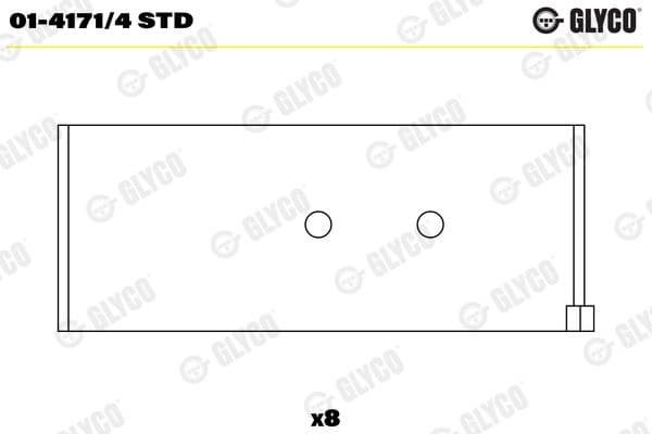 Connecting Rod Bearing 01-4171/4 STD