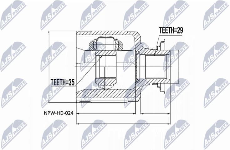 Joint Kit, drive shaft NPW-HD-024