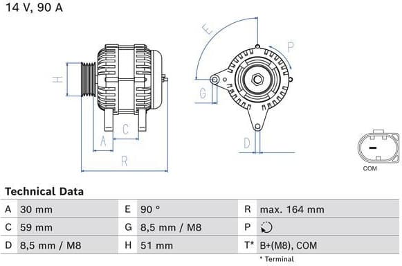 Alternator 0 986 084 750