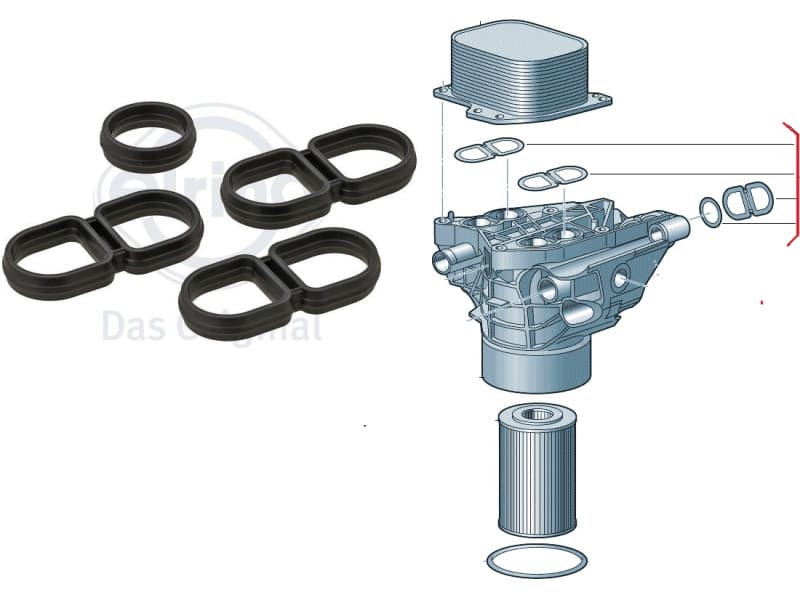 Gasket oil cooler 482.140