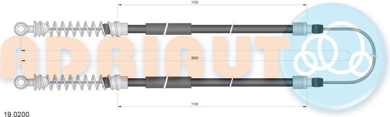 Cable Pull, parking brake 19.0200