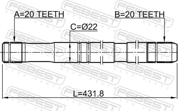 Drive Shaft 0712-RM413LH - image 2