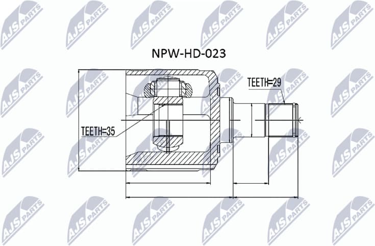 Joint Kit, drive shaft NPW-HD-023