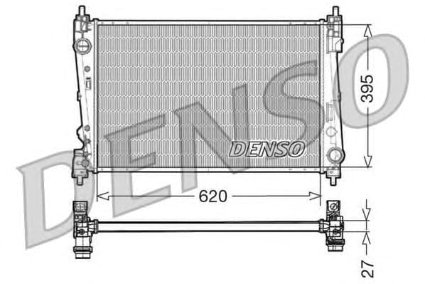 Radiator, engine cooling DRM13015