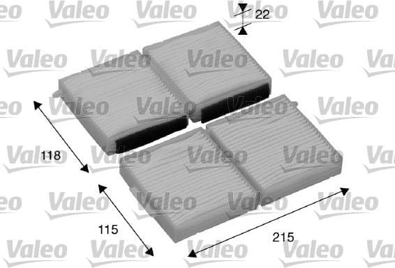Filter, cabin air VALEO ESSENTIAL 698891 - image 2