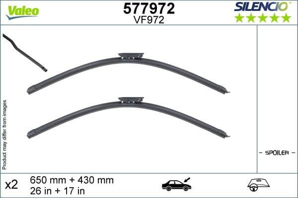 Wiper Blade SILENCIO FLAT BLADE SET 577972 - image 7