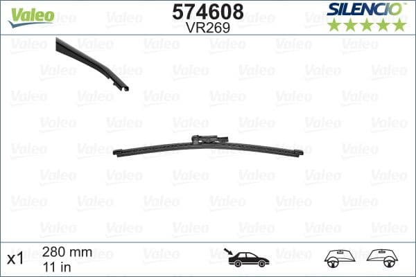 Wiper Blade SILENCIO REAR 574608 - image 4