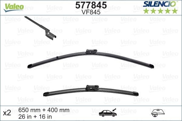 Wiper Blade SILENCIO FLAT BLADE SET 577845 - image 4