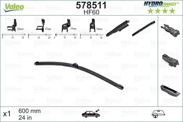 Wiper Blade HYDROCONNECT 578511 - image 6