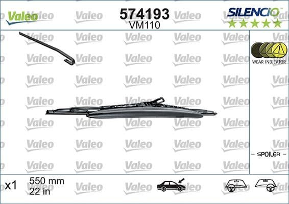 Wiper Blade SILENCIO CONVENTIONAL SINGLE 574193 - image 4